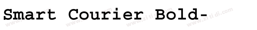 Smart Courier Bold字体转换